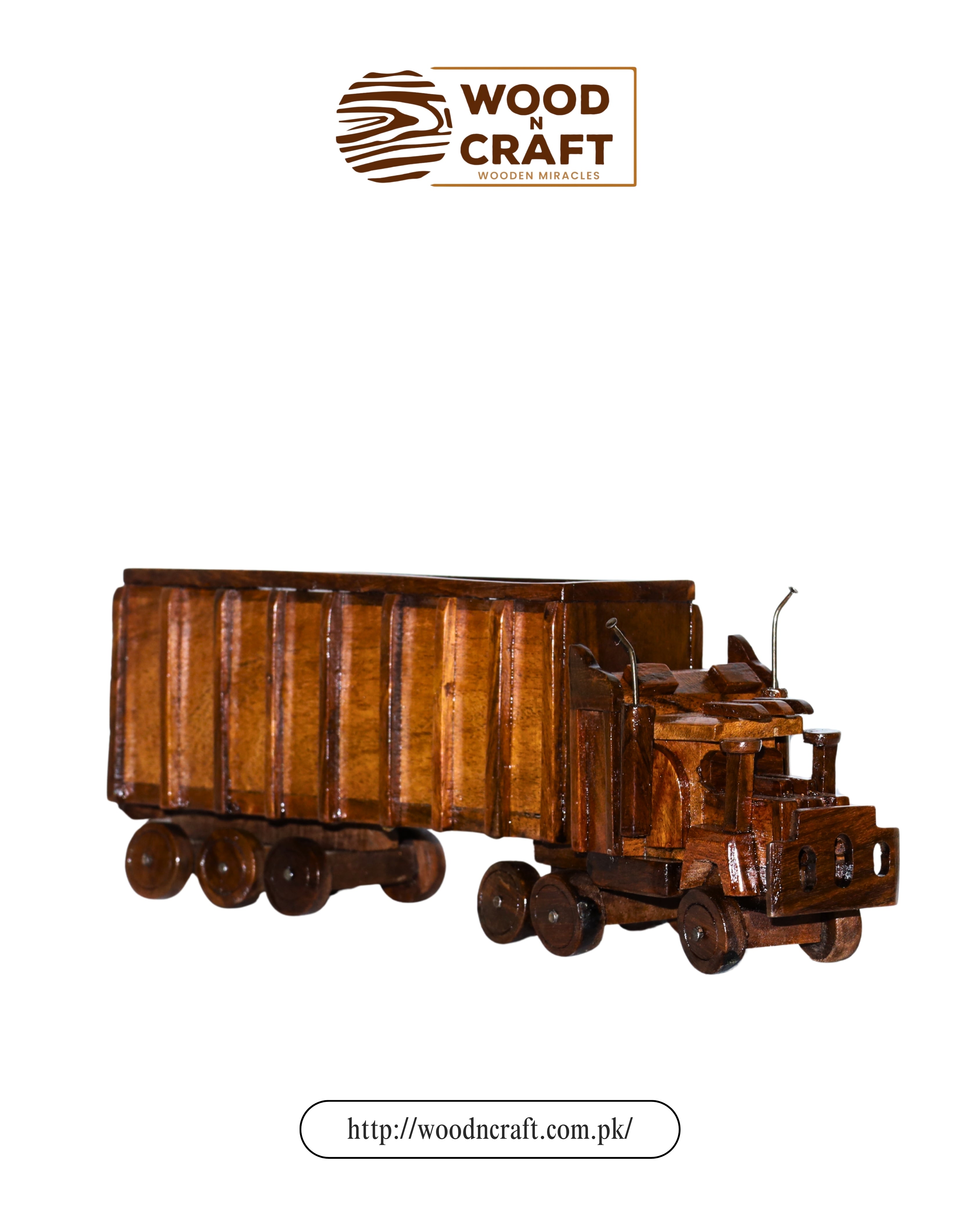 Wooden Cargo Truck – Power & Precision