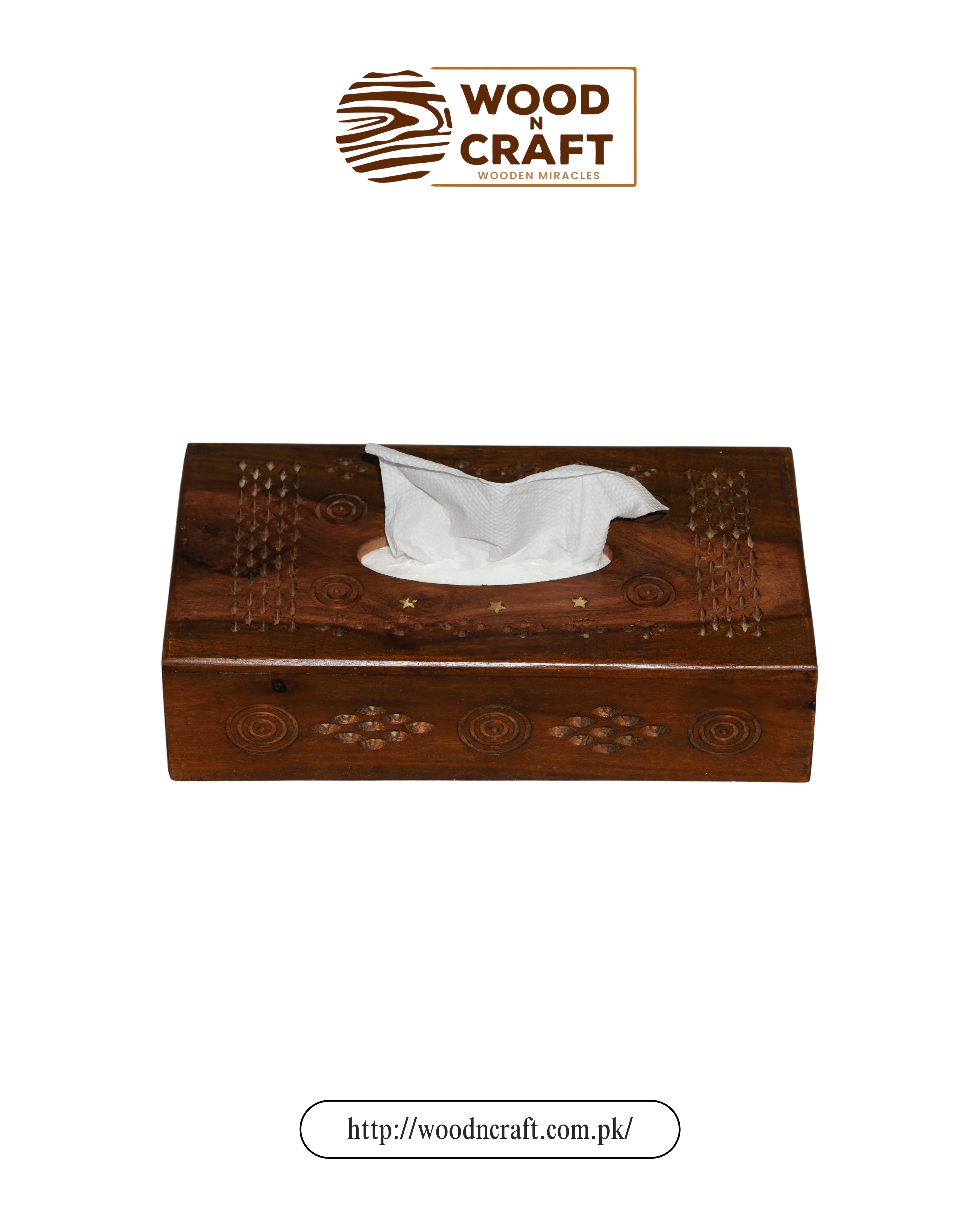Brass Work Tissue Box