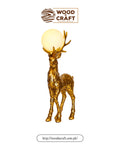 Golden Grace Pair of Deer Sculpture