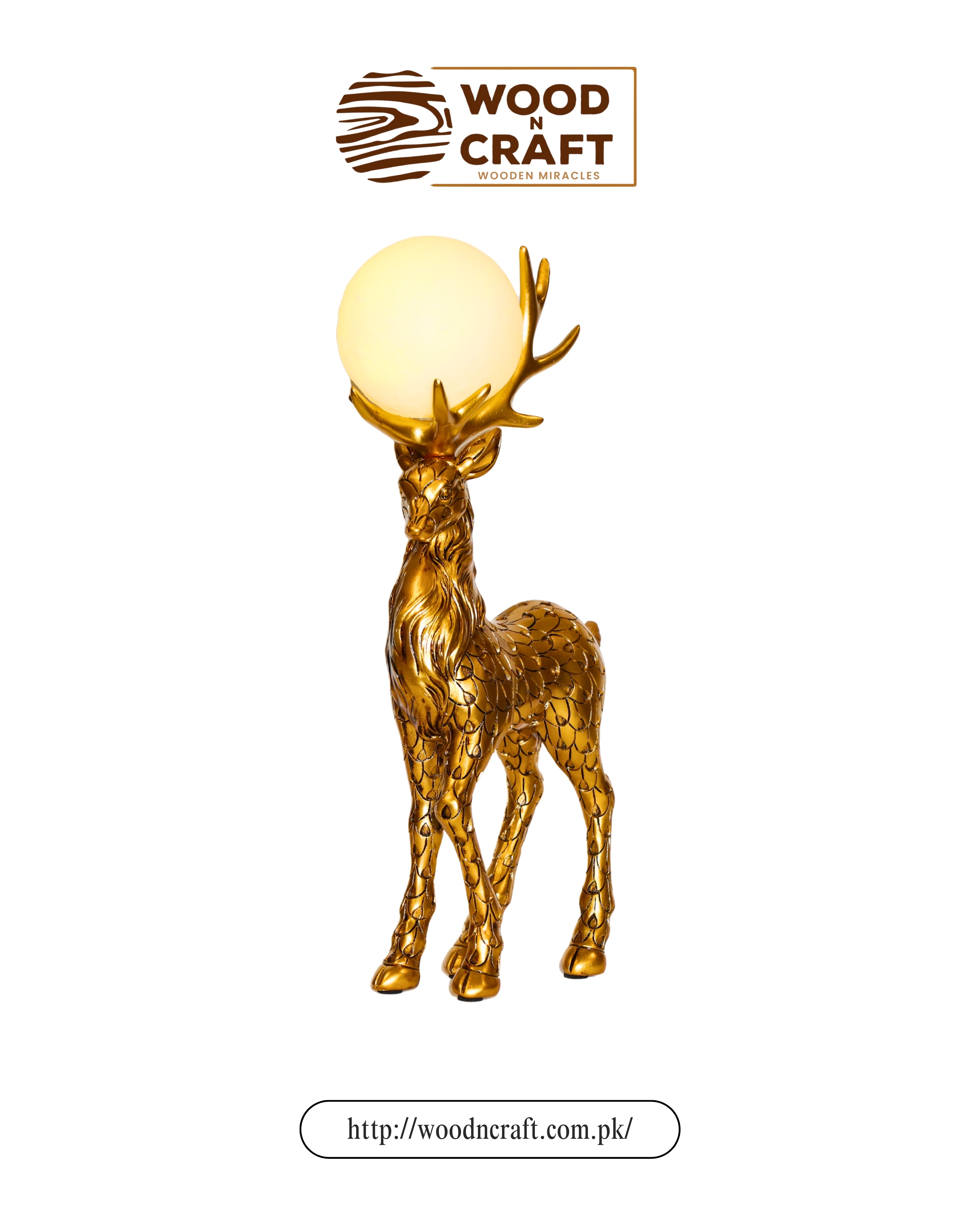 Golden Grace Pair of Deer Sculpture
