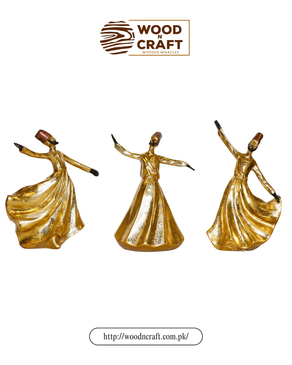 Whispers of Wisdom (Set of 3 Sufi Sculptures)