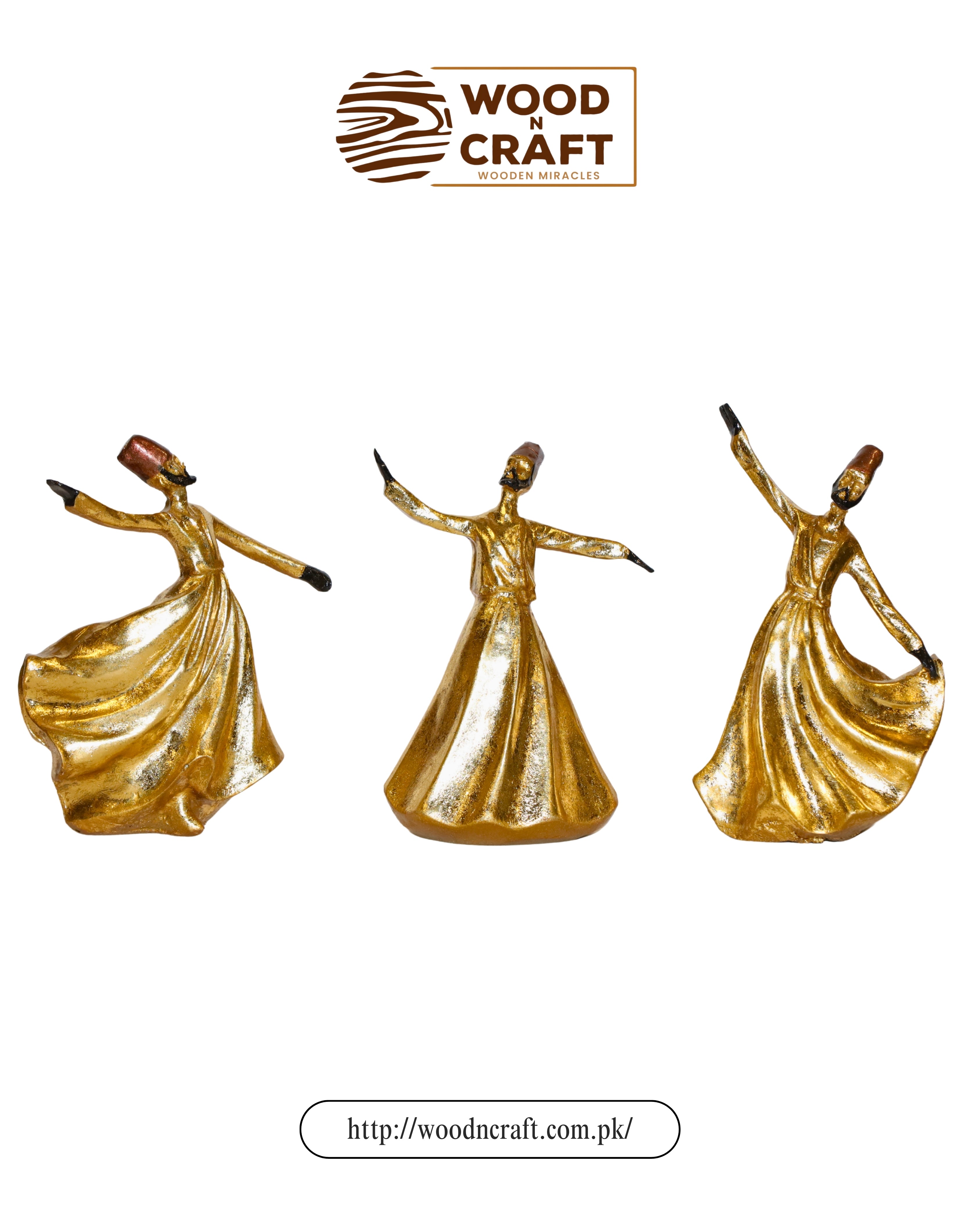 Whispers of Wisdom (Set of 3 Sufi Sculptures)