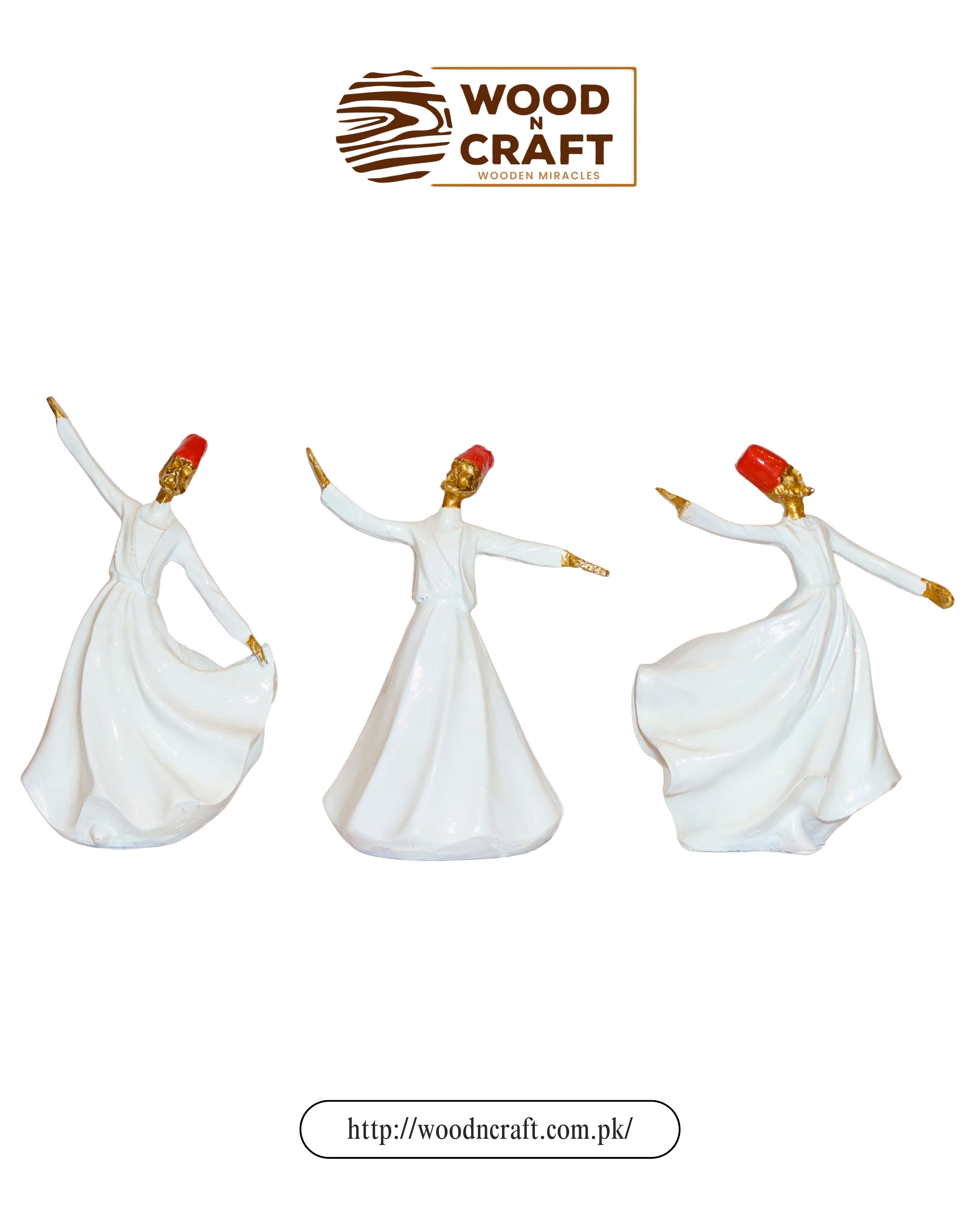 Whispers of Wisdom (Set of 3 Sufi Sculptures)