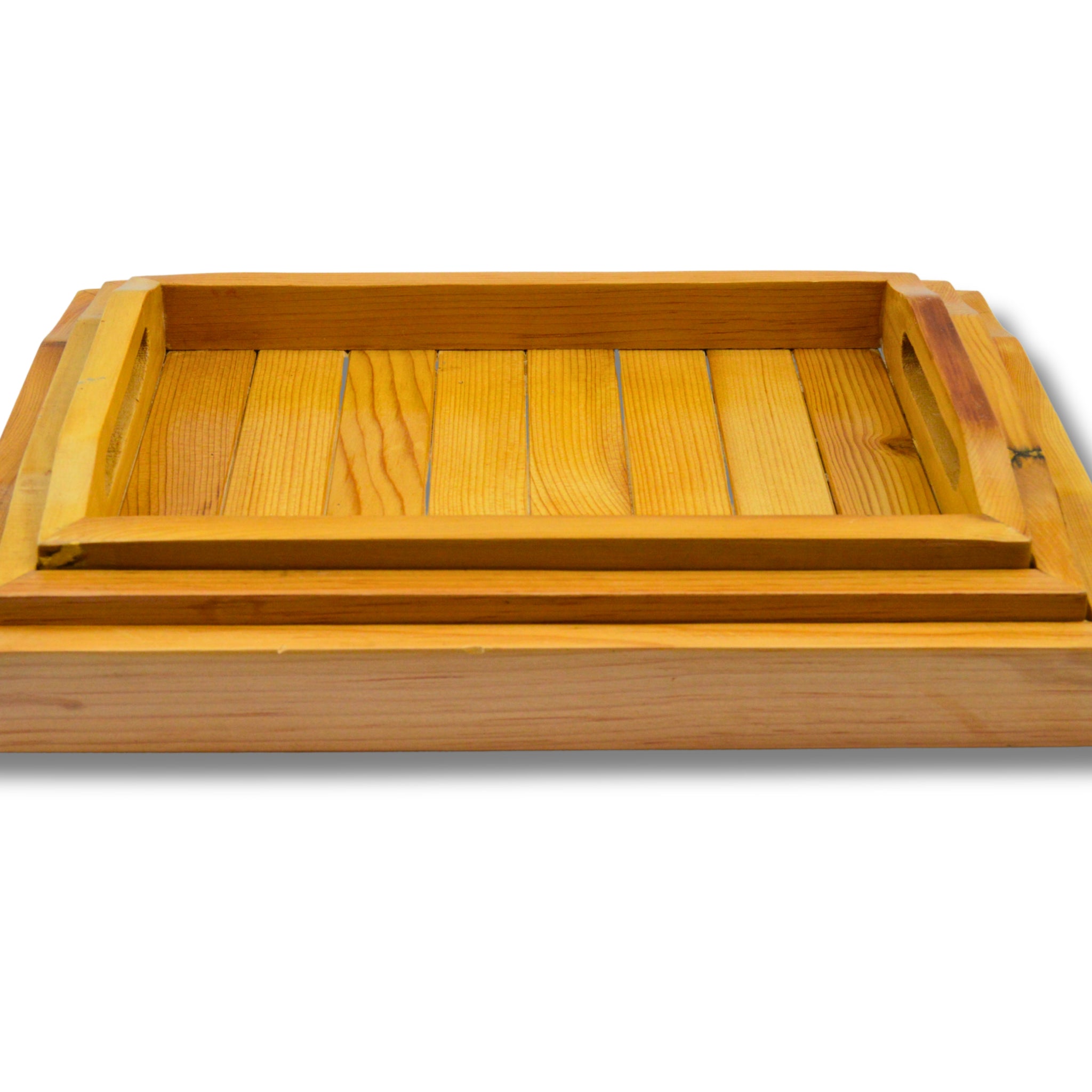 Mulberry Wooden Tray Set (Light Brown)