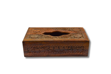 Handcrafted Wooden Tissue Box – Elegant & Stylish Home Décor