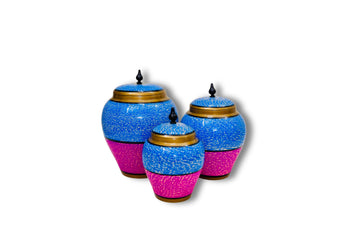 Handcrafted Wooden Candy Jar Set