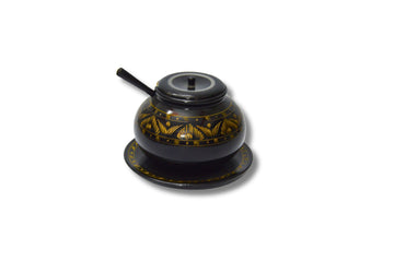Colorful Wooden Sugar Pot