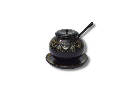 Colorful Wooden Sugar Pot