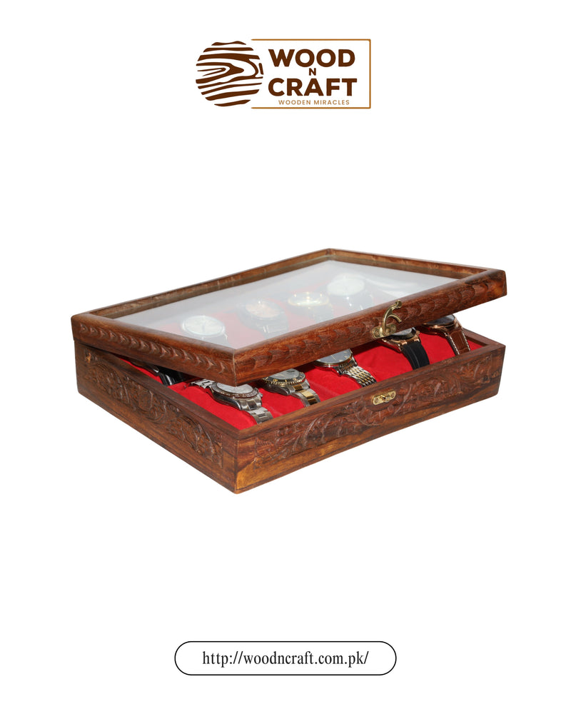 Wooden Watch Box – 10 Slot Collector’s Case