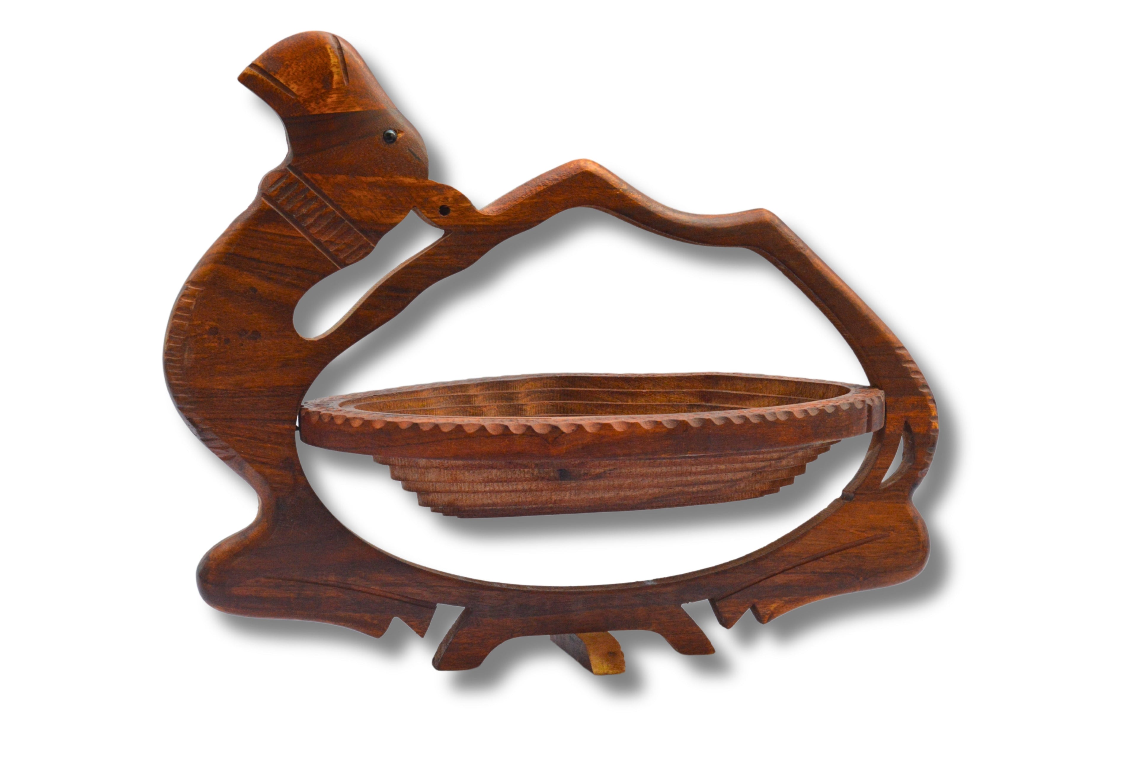 Wooden Camel Style Fruit Basket