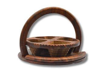 Heart Style Wooden Dry Fruit Basket