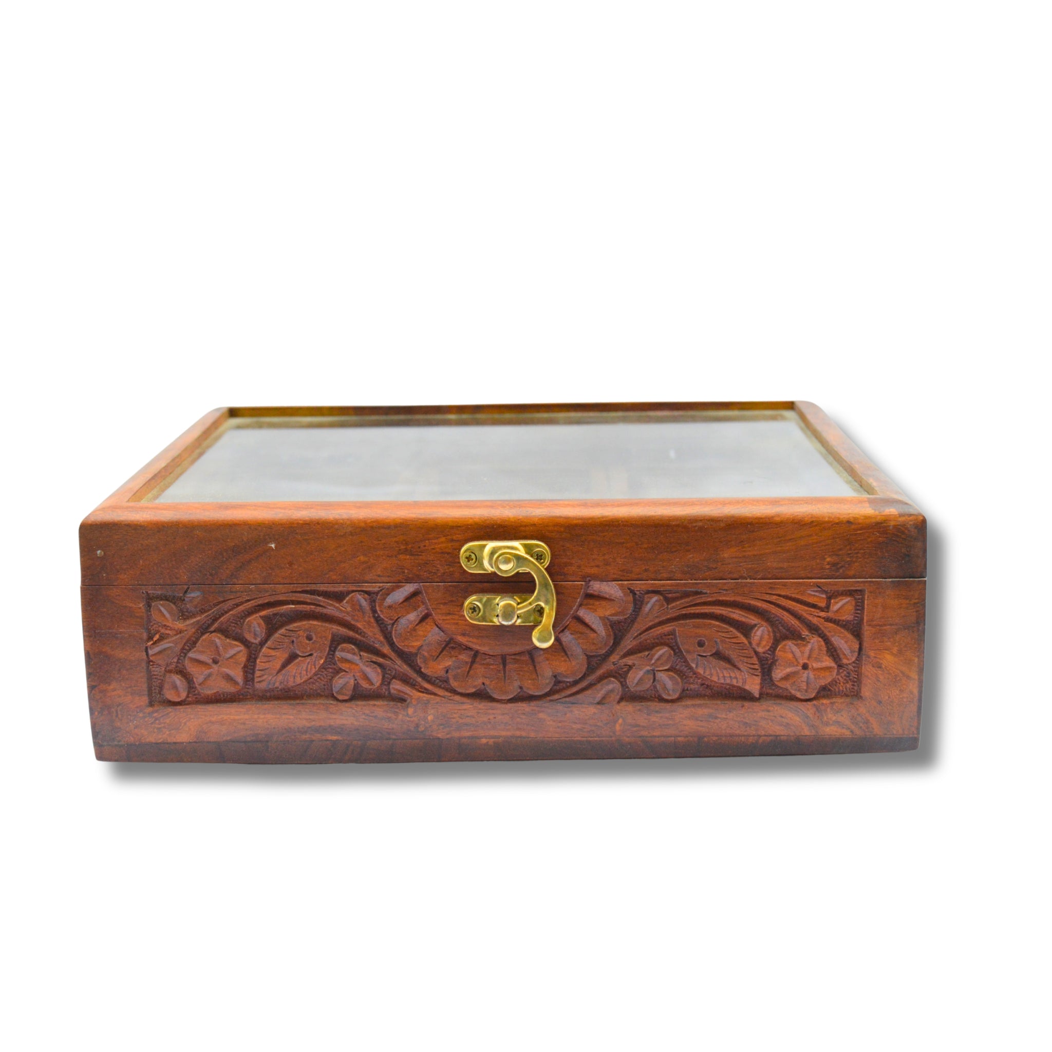 Carved Wooden Masala Box