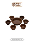 Carwing Wooden Bowl Set