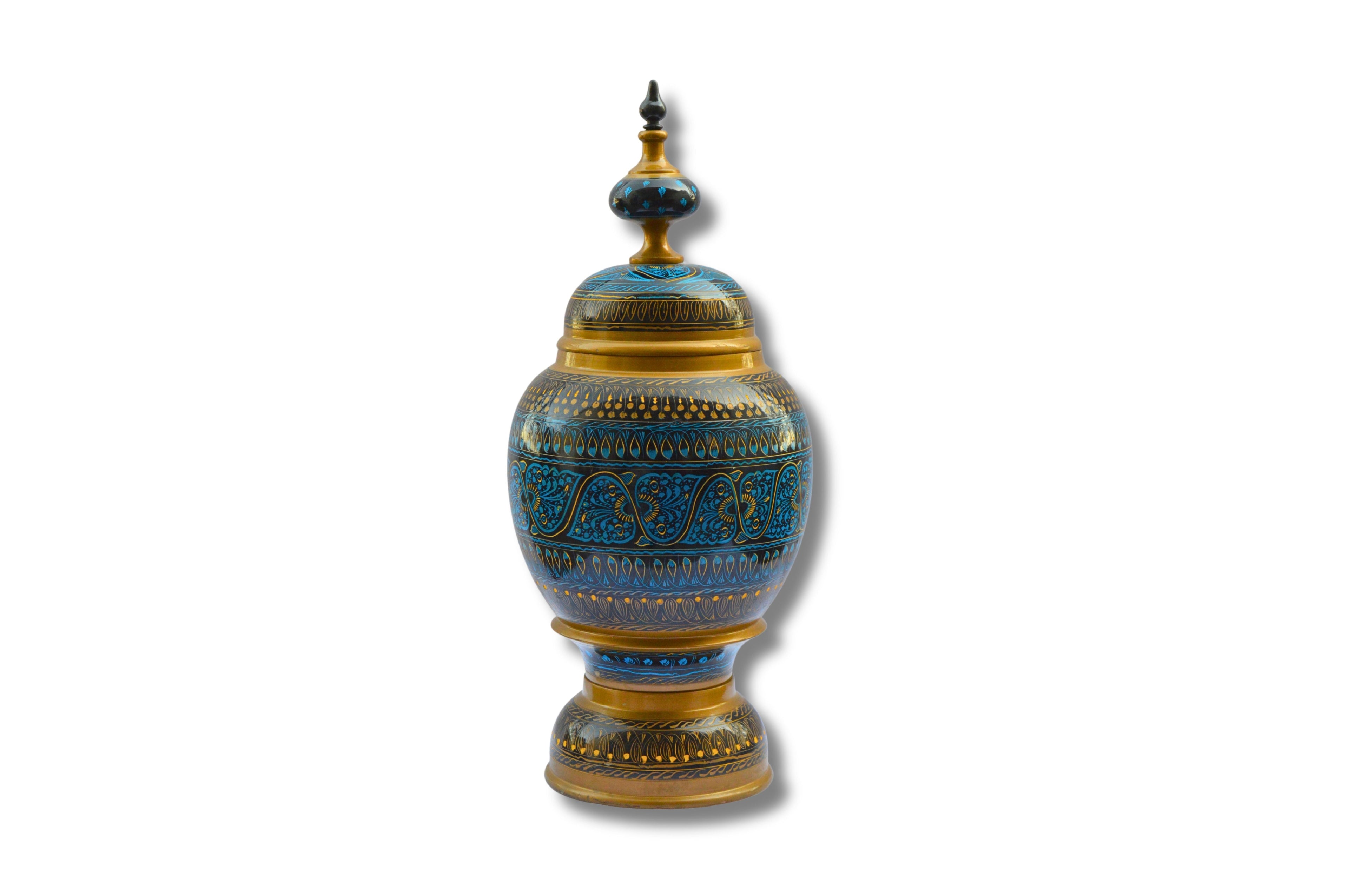 Candy Jar Single Naqshi Work Blue